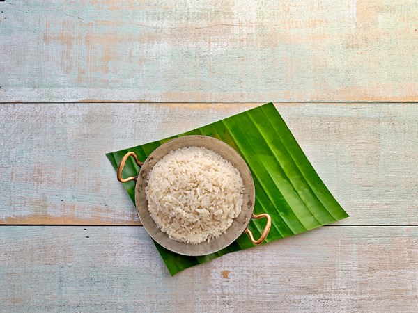 Coconut rice (Nasi lemak)
