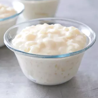Coconut rice pudding
