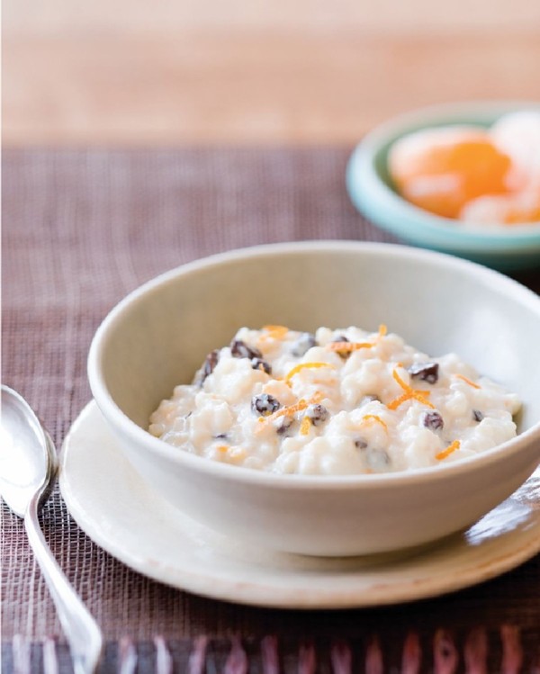 Coconut rice pudding
