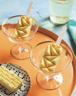 Coconut saffron kulfi ice pops