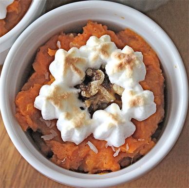 Coconut spiced sweet potato casserole