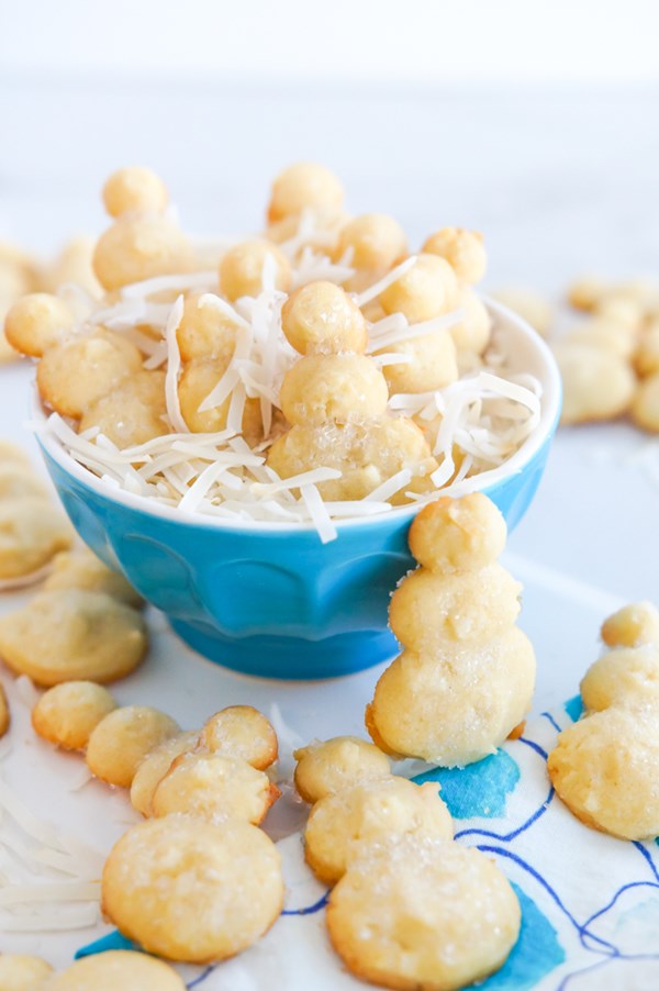 Coconut spritz cookies