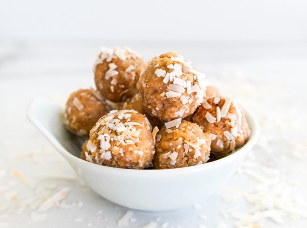 Coconut-sunflower seed energy balls