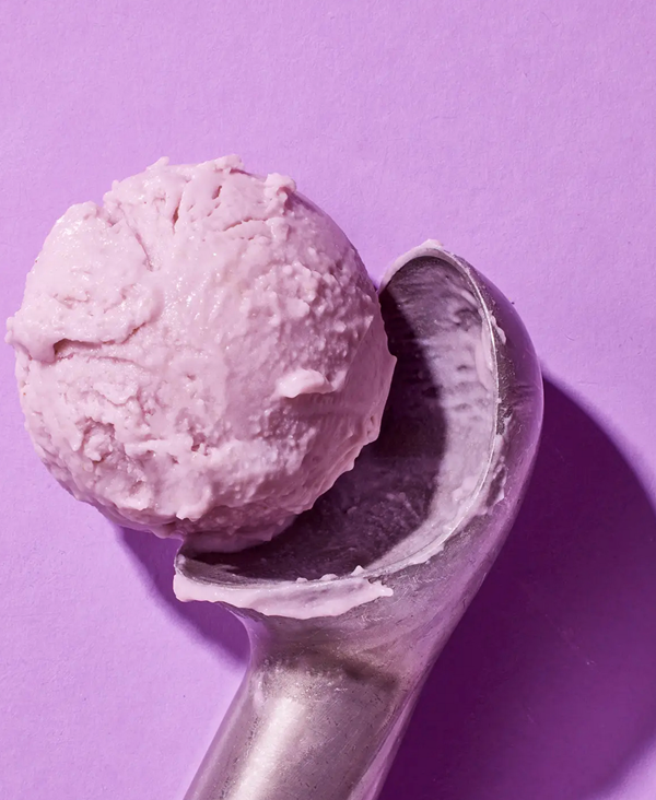 Coconut-taro ice cream