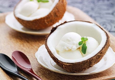 Coconut Thai basil ice cream
