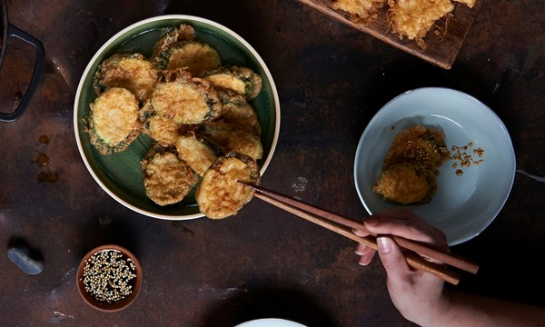 Cod and courgette fritters