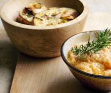 Cod roe with rosemary potato chips