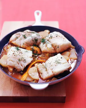 Cod with fennel and potatoes