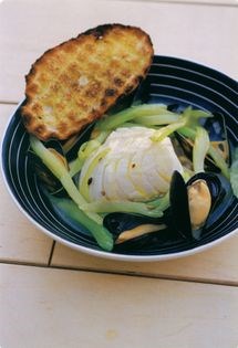 Cod with mussels & celery