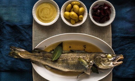 Cod with mustard sauce