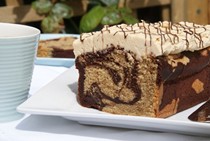 Coffee & chocolate marble loaf cake
