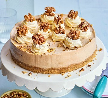 Coffee & walnut cheesecake