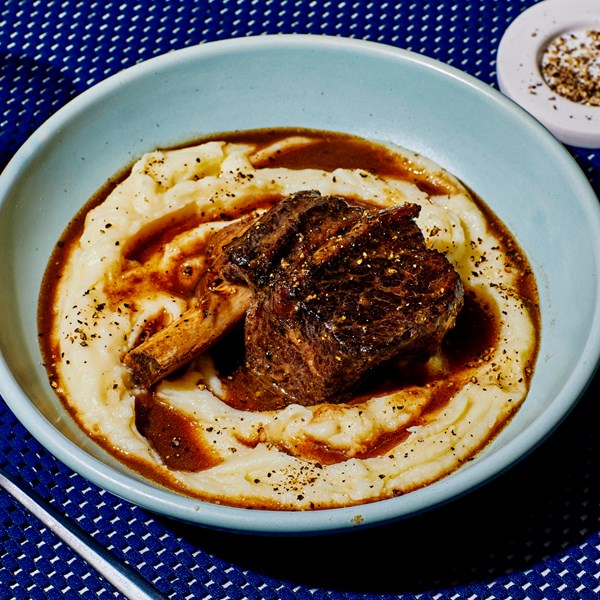 Coffee-and-bourbon-braised short ribs