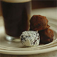 Coffee and cardamom truffles
