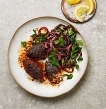 Coffee-and-chilli-rubbed chicken koftas