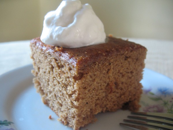 Coffee and clover honey cake