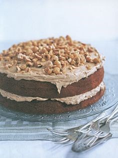 Coffee and hazelnut cake