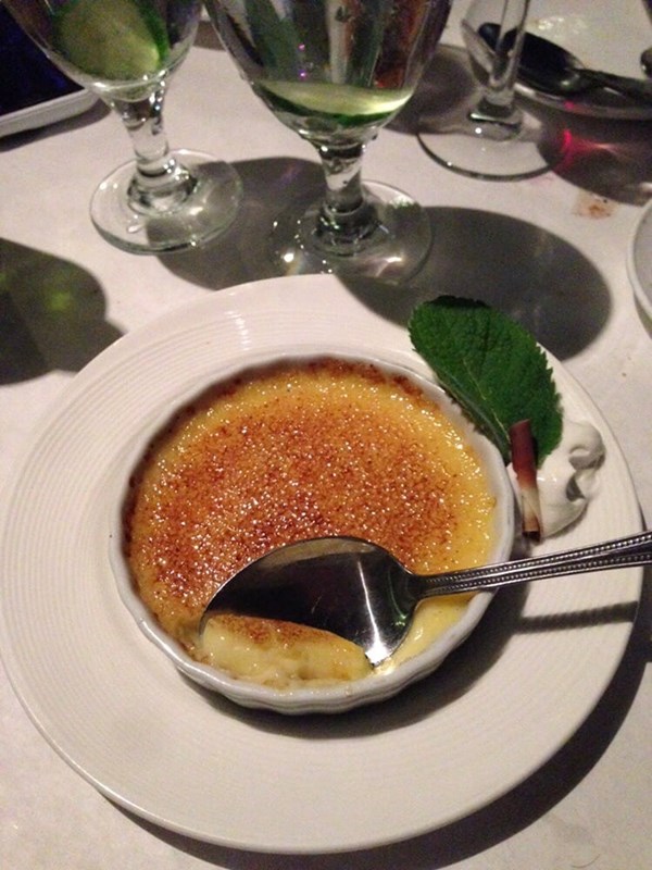 Coffee and rum crème brûlée [The Ranch House]