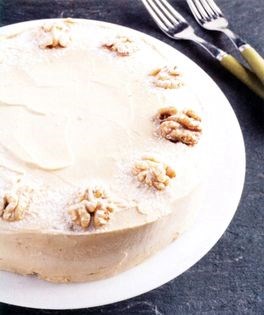 Coffee and walnut cake