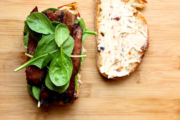 Coffee bacon sandwiches