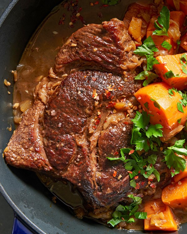 Coffee-braised pot roast