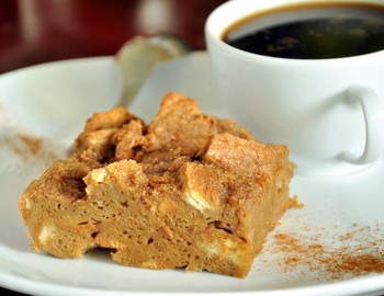 Coffee bread pudding