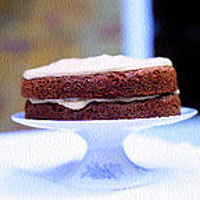 Coffee cake with mascarpone icing
