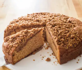 Coffee cake with pecan-cinnamon streusel