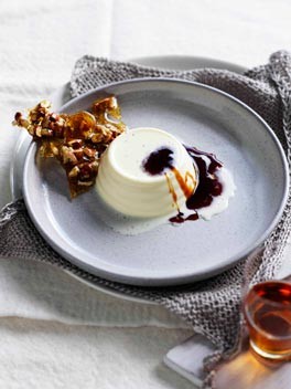 Coffee caramel panna cotta