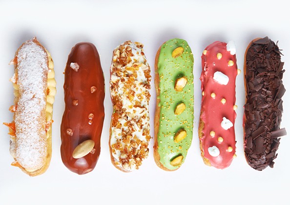 Coffee-cardamom éclairs