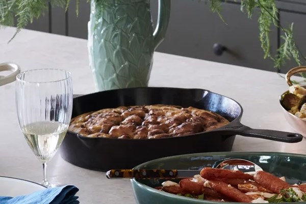 Coffee-chili crisp on focaccia 
