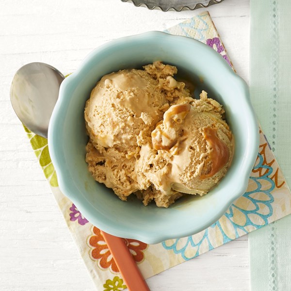 Coffee-dulce de leche ice cream