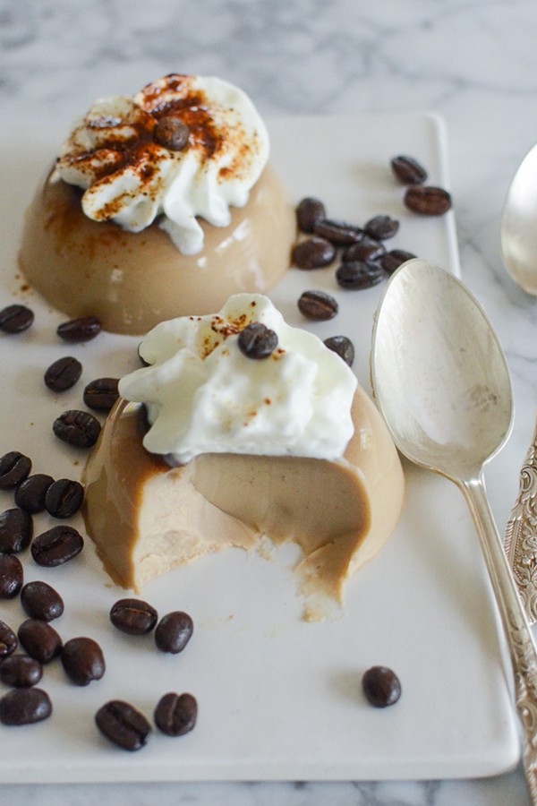 Coffee panna cotta