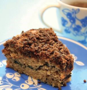 Coffee poppy seed cake
