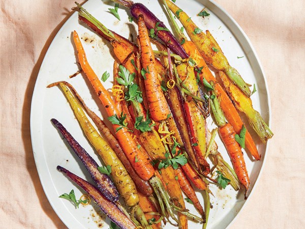 Coffee-roasted carrots