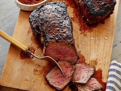 Coffee rubbed rib-eye