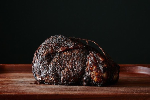 Coffee-rubbed ribeye roast