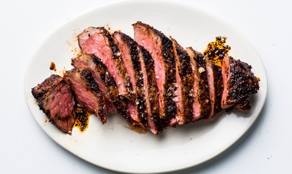 Coffee-rubbed steak