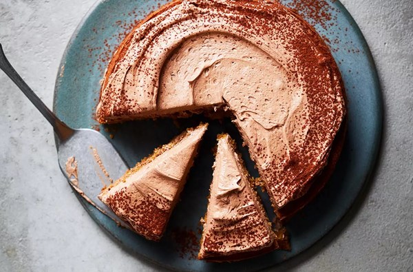 Coffee sponge cake