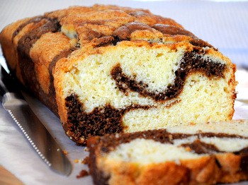 Coffee swirl quick bread