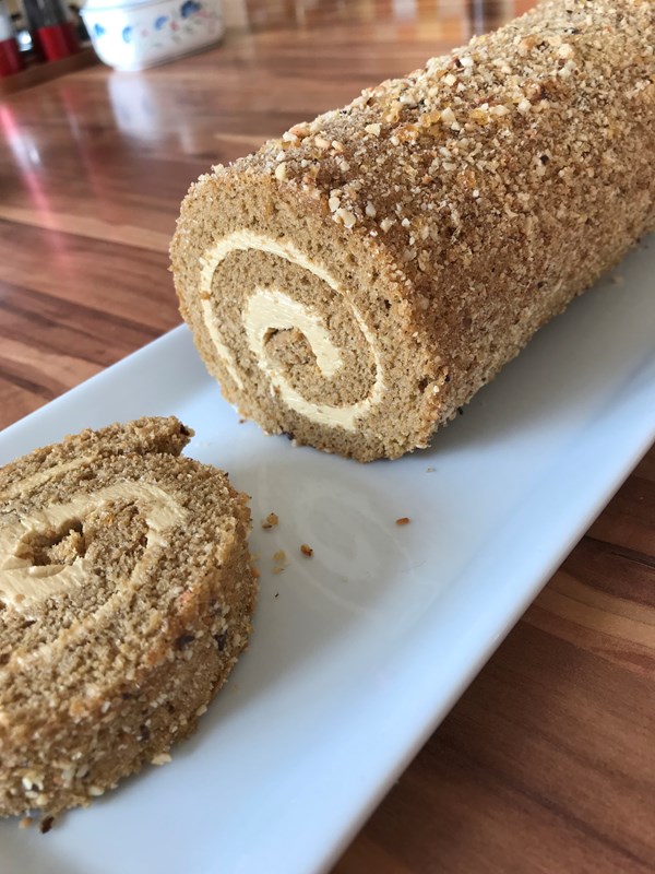 Coffee Swiss roll