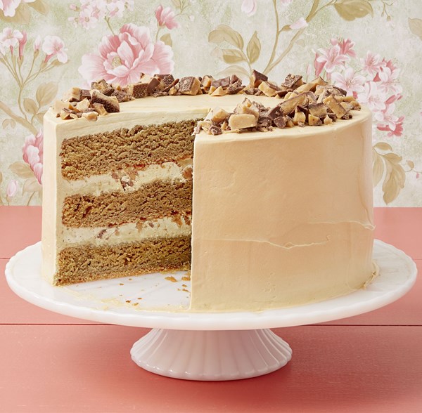 Coffee-toffee crunch cake