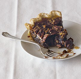 Coffee-toffee pecan pie