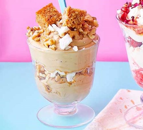 Coffee walnut Eton mess
