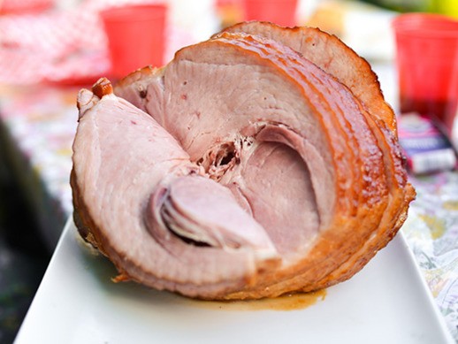 Coke and pineapple glazed ham