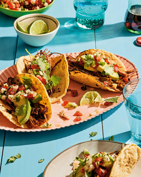 Cola-braised brisket tacos