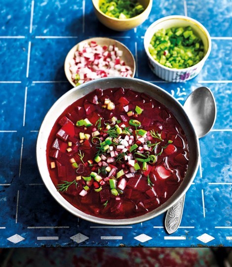 Cold beetroot soup