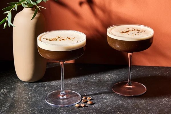 Cold brew-stout martini