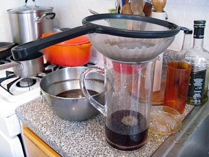 Cold-brewed iced coffee