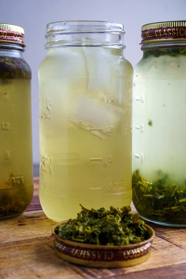 Cold brewed iced tea